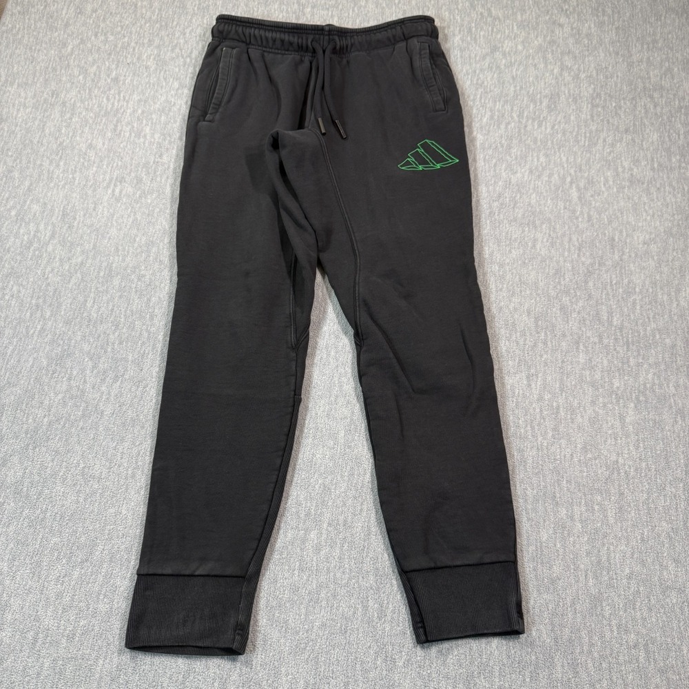 adidas Activewear Pants Men L Black Sweatpants‎ Jogger Athletic Performance
